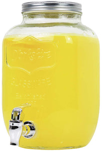1 Gallon Premium Mason Jar Glass Drink Dispenser with Stainless Steel Spigot-The H2O Water Bottles-1 Gallon-The H2O™ Water Bottles - Buy Now Order For Sale Best Price Online Shop Purchase Review Amazon Walmart Best Buy Free Shipping