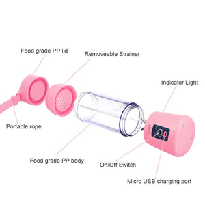 6 Blades Portable Fruit Blender | Smoothie, Protein Shake, Babyfood Maker | USB Rechargeable 13oz-The H2O™ Water Bottles-The H2O™ Water Bottles - Buy Now Order For Sale Best Price Online Shop Purchase Review Amazon Walmart Best Buy Free Shipping