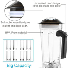Load image into Gallery viewer, 2200W 3HP Heavy Duty Commercial Fruit Vegetable Bar Blender Mixer | High Performance Professional Restaurant Food Processor | Ice Crusher &amp; Smoothie, Shake Maker 2L Large Capacity Countertop High Speed Machine | Best Electric Kitchen Ninja Vitamix Blendtec Blenders Buy Online Commercial Blenders for Sale Price Reviews