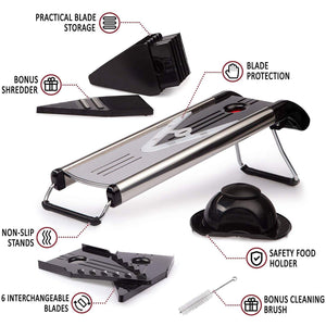 Pro Chef Series™ V Blade 5-in-1 Mandoline Slicer