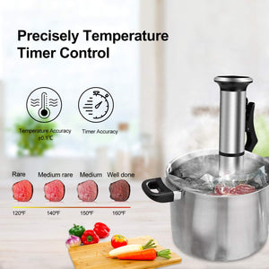 1000W Pro Sous Vide Cooker Machine + Automatic Vacuum Sealer Machine + Sous Vide Cooking Container + 15 Sealer Bags | Professional Chef Series Stainless Steel Sous Vide Immersion Circulator Heater for Sale Best Price Reviews Order Online Free Shipping Walmart Costco Amazon Best Buy Ebay Target Anova