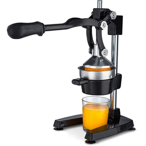 Buy the best heavy duty, commercial, hand held press, manual orange pomegranate citrus squeezer. Professional restaurant, industrial kitchen, bar, street shop. Hand operated traditional orange juicer for sale buy order online 304 stainless steel price reviews cast iron