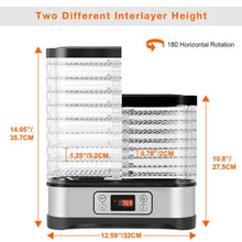 Load image into Gallery viewer, 8-Tray Food Dehydrator Machine with Timer | Electric Food Dryer for Jerky, Beef, Fruit, Vegetable-The H2O™ Water Bottles-The H2O™ Water Bottles - Buy Now Order For Sale Best Price Online Shop Purchase Review Amazon Walmart Best Buy Free Shipping