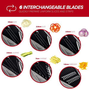 Pro Chef Series™ V Blade 5-in-1 Mandoline Slicer