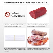 Load image into Gallery viewer, Professional Deli Slicing Tool for Frozen Meat Pastry Cheese Vegetable Potato Carrot Slicer Machine 304 Stainless Steel Manual Meat Bacon Pork Cutter Slicer | Meat &amp; Vegetable Slicing Machine for Deli Restaurants | Commercial &amp; Home | Beef Mutton Roll Cutting Slicers for Hot Pot Lover | Mozzarella Cheese Slicer