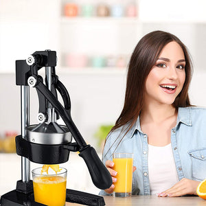 Buy the best heavy duty, commercial, hand held press, manual orange pomegranate citrus squeezer. Professional restaurant, industrial kitchen, bar, street shop. Hand operated traditional orange juicer for sale buy order online 304 stainless steel price reviews cast iron