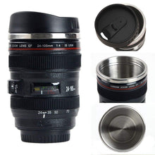 Load image into Gallery viewer, Camera Lens Stainless Steel Travel Coffee Mug &amp; Cup &amp; Thermos With Lid 13 oz-The H2O Water Bottles-The H2O™ Water Bottles - Buy Now Order For Sale Best Price Online Shop Purchase Review Amazon Walmart Best Buy Free Shipping