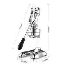 Load image into Gallery viewer, Extra Heavy Duty Stainless Steel Hand Press Manual Citrus &amp; Fruit Squeezer - Commercial-The H2O Water Bottles-%100 Pure Stainless Steel-The H2O™ Water Bottles - Buy Now Order For Sale Best Price Online Shop Purchase Review Amazon Walmart Best Buy Free Shipping