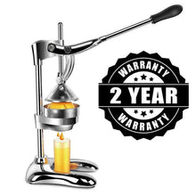 Load image into Gallery viewer, Extra Heavy Duty Stainless Steel Hand Press Manual Citrus &amp; Fruit Squeezer - Commercial-The H2O Water Bottles-%100 Pure Stainless Steel-The H2O™ Water Bottles - Buy Now Order For Sale Best Price Online Shop Purchase Review Amazon Walmart Best Buy Free Shipping