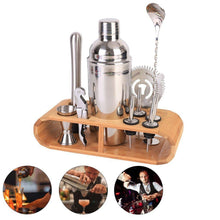 Load image into Gallery viewer, Heavy Duty 12-Piece Stainless Steel Bartender Kit | Bar Tool Set with Stylish Bamboo Stand | New-The H2O™ Water Bottles-The H2O™ Water Bottles - Buy Now Order For Sale Best Price Online Shop Purchase Review Amazon Walmart Best Buy Free Shipping
