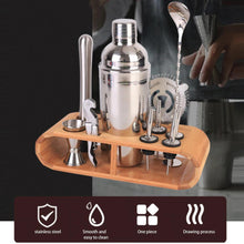 Load image into Gallery viewer, Heavy Duty 12-Piece Stainless Steel Bartender Kit | Bar Tool Set with Stylish Bamboo Stand | New-The H2O™ Water Bottles-The H2O™ Water Bottles - Buy Now Order For Sale Best Price Online Shop Purchase Review Amazon Walmart Best Buy Free Shipping