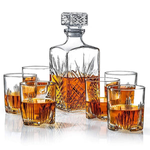 Italian Made 7-Piece Classy Decanter & Whiskey Glasses Set | New-The H2O™ Water Bottles-The H2O™ Water Bottles - Buy Now Order For Sale Best Price Online Shop Purchase Review Amazon Walmart Best Buy Free Shipping