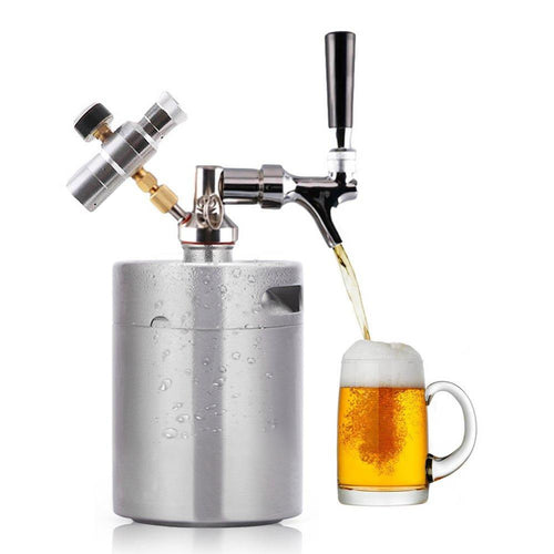 Portable Stainless Steel Pressurized Keg Growler | Kegerator for Home Brew Beer | 64 Ounce(2L)-The H2O™ Water Bottles-The H2O™ Water Bottles - Buy Now Order For Sale Best Price Online Shop Purchase Review Amazon Walmart Best Buy Free Shipping