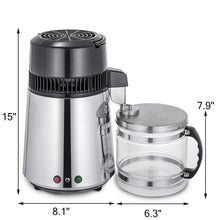 Load image into Gallery viewer, Premium Stainless Steel Home Water Filter &amp; Distiller &amp; Purifier Machine 4L with Glass Container-The H2O™ Water Bottles-The H2O™ Water Bottles - Buy Now Order For Sale Best Price Online Shop Purchase Review Amazon Walmart Best Buy Free Shipping