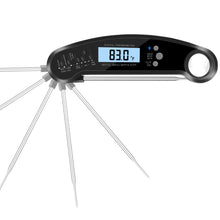 Load image into Gallery viewer, Heavy Duty Commercial Grade Meat Thermometer, Instant Read Thermometer Digital Cooking Thermometer with LCD Screen Reader, Best Waterproof Food Thermometer for Kitchen, Restaurants, Bar, Cooking, Steak, Deep Fry, Smoker, BBQ Grill and Soup (Red) Steak Thermometer Celsius Fahrenheit Buy Online 5 Stars Reviews Fast Ship...