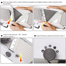 Load image into Gallery viewer, Professional Heavy Duty Vegetable Cutter &amp; Mandoline Slicer with Adjustable Stainless Steel Blades-The H2O™ Water Bottles-The H2O™ Water Bottles - Buy Now Order For Sale Best Price Online Shop Purchase Review Amazon Walmart Best Buy Free Shipping