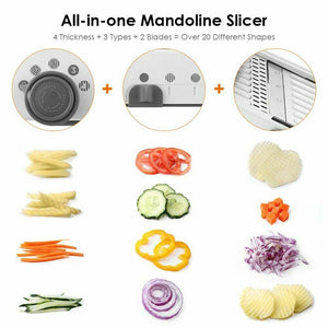 Professional Heavy Duty Vegetable Cutter & Mandoline Slicer with Adjustable Stainless Steel Blades-The H2O™ Water Bottles-The H2O™ Water Bottles - Buy Now Order For Sale Best Price Online Shop Purchase Review Amazon Walmart Best Buy Free Shipping