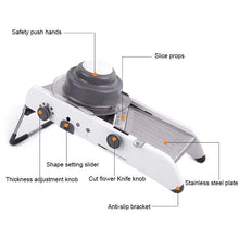 Load image into Gallery viewer, Professional Heavy Duty Vegetable Cutter &amp; Mandoline Slicer with Adjustable Stainless Steel Blades-The H2O™ Water Bottles-The H2O™ Water Bottles - Buy Now Order For Sale Best Price Online Shop Purchase Review Amazon Walmart Best Buy Free Shipping