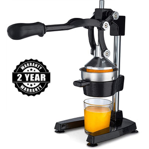 Buy the best heavy duty, commercial, hand held press, manual orange pomegranate citrus squeezer. Professional restaurant, industrial kitchen, bar, street shop. Hand operated traditional orange juicer for sale buy order online 304 stainless steel price reviews cast iron