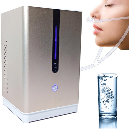 New 99.9% Purity Hydrogen Inhaler Machine for Home Use | SPE PEM Hydrogen Inhalation Therapy Machine | 2-in-1 Nasal Inhalation and Hydrogen Infusion Water Generator Ionizer Countertop | Ultra High Hydrogen Concentration Device