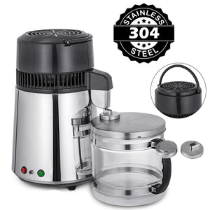 Premium Stainless Steel Home Water Filter & Distiller & Purifier Machine 4L with Glass Container-The H2O™ Water Bottles-The H2O™ Water Bottles - Buy Now Order For Sale Best Price Online Shop Purchase Review Amazon Walmart Best Buy Free Shipping