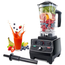 Load image into Gallery viewer, 2200W 3HP Heavy Duty Commercial Fruit Vegetable Bar Blender Mixer | High Performance Professional Restaurant Food Processor | Ice Crusher &amp; Smoothie, Shake Maker 2L Large Capacity Countertop High Speed Machine | Best Electric Kitchen Ninja Vitamix Blendtec Blenders Buy Online Commercial Blenders for Sale Price Reviews