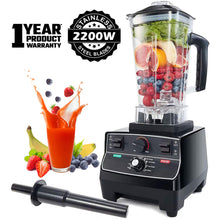 Load image into Gallery viewer, 2200W 3HP Heavy Duty Commercial Fruit Vegetable Bar Blender Mixer | High Performance Professional Restaurant Food Processor | Ice Crusher &amp; Smoothie, Shake Maker 2L Large Capacity Countertop High Speed Machine | Best Electric Kitchen Ninja Vitamix Blendtec Blenders Buy Online Commercial Blenders for Sale Price Reviews